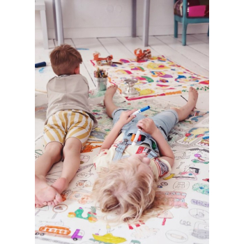 "Świat dinozaurów" kolorowanka podłogowa XXL plakat